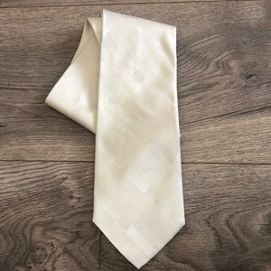 Calvin Klein jacquard patterned silk tie